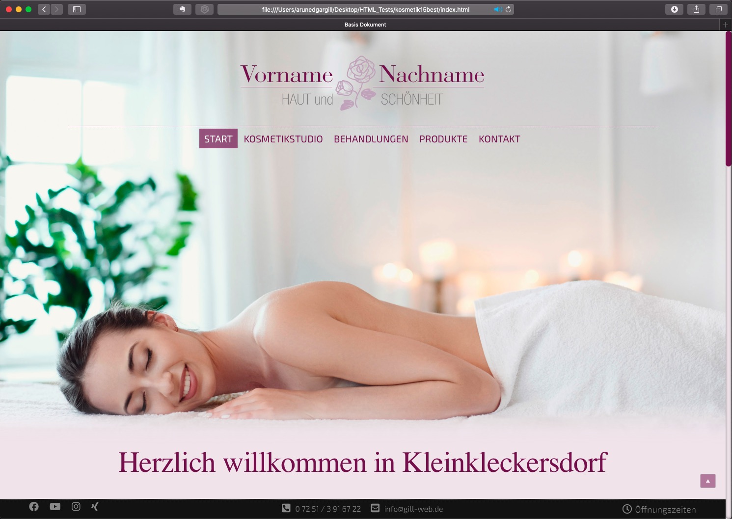 Startbildschirm 5-pager classic